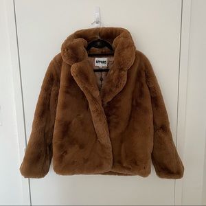NWT Apparis Manon Faux Fur Short Coat